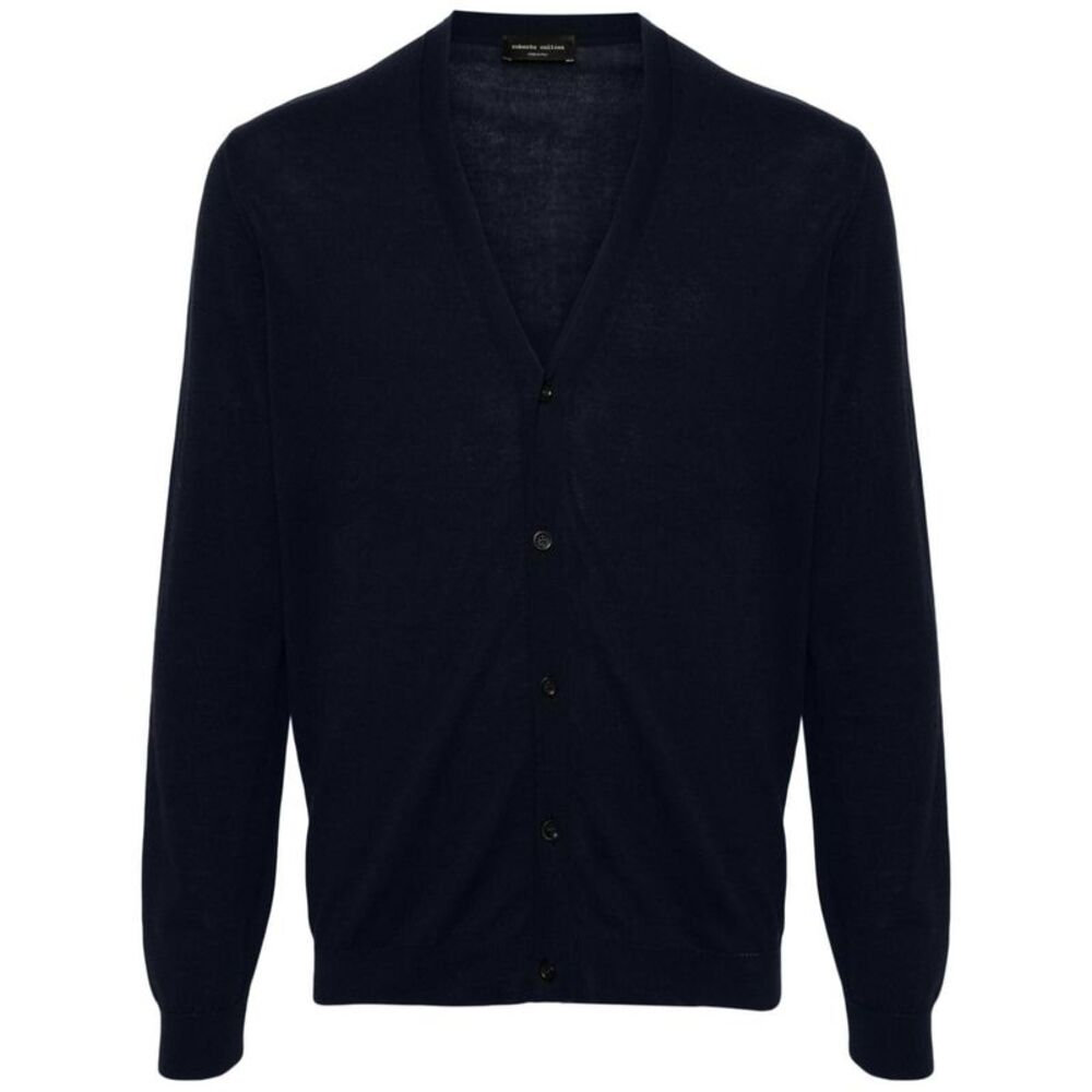 Roberto Collina Men Cotton Knit Cardigan